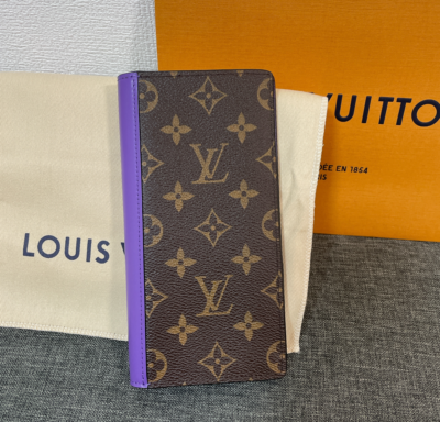 New Louis Vuitton Brazza Wallet M81538 Monogram Macassar Purple