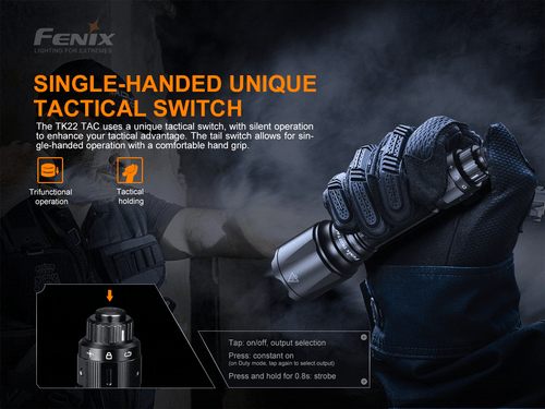 Fenix TK22 TAC 2800 lumen tactical LED torch - Picture 11 of 12
