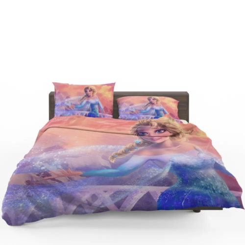 Elsa in Frozen 2 Movie Quilt Duvet Cover Set Double Super King Single Bedclothes - Picture 1 of 3