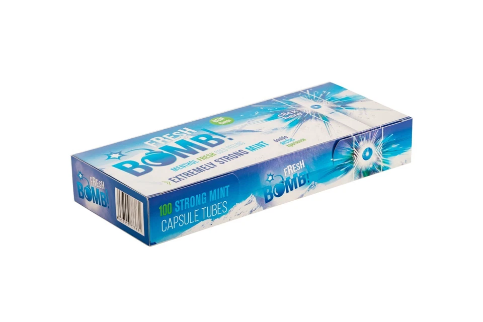 Fresh Bomb ARTIC Click Hülsen mit Aromakapsel 5 Boxen (500 Hülsen) - Bild 4 von 4