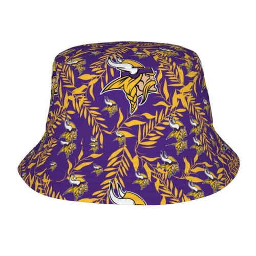 Minnesota Vikings Hawaiian AOP Bucket Hat