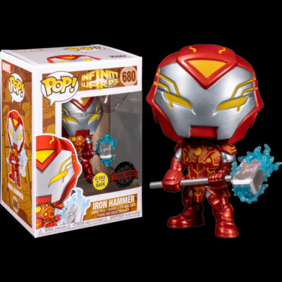 Iron Hammer Glow Infinity Warps SE 680 MARVEL Funko Pop Vinyl New Mint Box + P/P