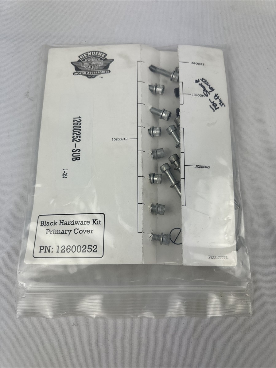 HARLEY DAVIDSON GENUINE PRIMARY COVER HARDWARE ONLY 2 BLACK