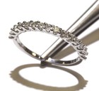 Platinum .52ct VS G diamond anniversary wedding band prong set ring 2.7g 7 — photo 7