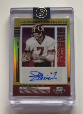 2021 Contenders Optic Joe Theismann Gold Prizm Legendary /10