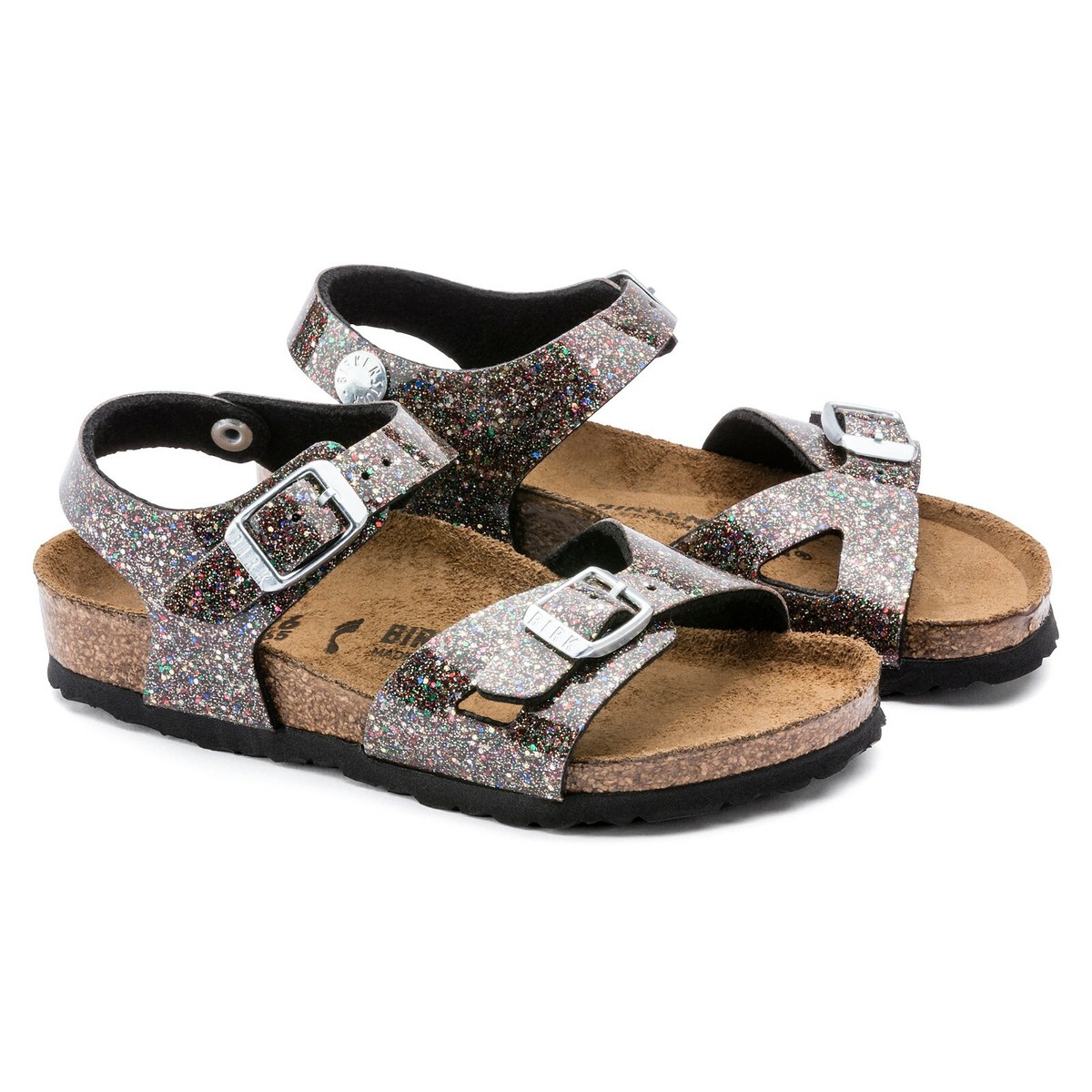 Birkenstock Birko Flor RIO Cosmic Sparkle Black Multi - BNIB
