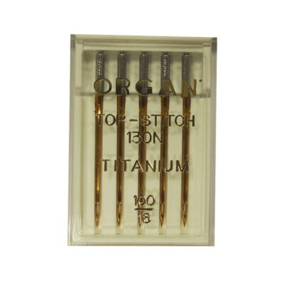 Organ 130/705 H Top Stitch a5 st. 100 Titanium