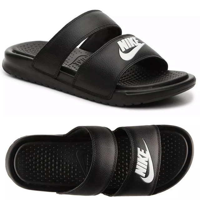 Nike Women's Sandals Benassi Duo Ultra Slide Black/pink/peach Size 11 for sale online | eBay
