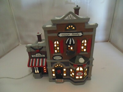 Dept. 56 The Original Snow Village ''VILLAGE REALTY & CAFE ITALIANO'' Building
