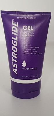2x Astroglide Gel Personal Lubricant 4 oz Water Base Lube Sealed Expired  READ