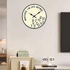 Horloge Murale Décorative Créative En Acrylique pour Cuisine, Salle de Bain,