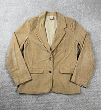 Vintage 70s Wrangler Blazer Womens 10 Misses Brown Corduroy Westernwear USA Made