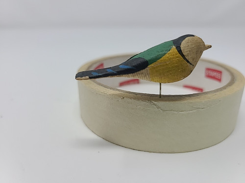 Bird Push Pins, Variety of Birds, Hand Painted Wood, Vintage 2x Lot, Miniature - Bild 12 von 15