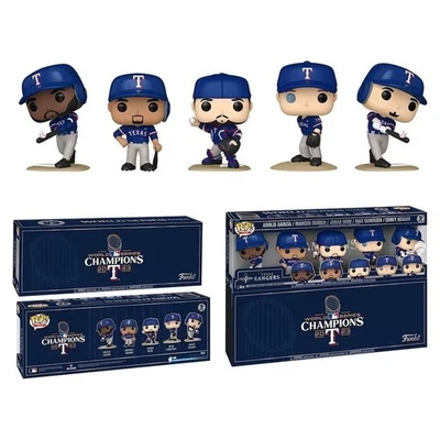 Texas Rangers Funko 2023 World Series Champions Fanatics Exclusive POP! 5-Pack