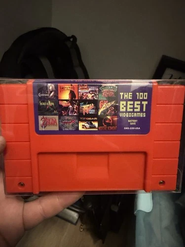 Multi-Game Cartridge The 100 Best Videogames for SUPER NES SNES NTSC-U/C