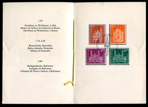 Switzerland Zumstein #391-4 FDC Favor Booklet 1963 Cat 55