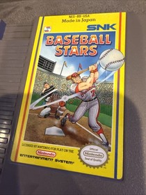 Snk Baseball Stars Nintendo Nes Game Cartridge And Manual Tested !