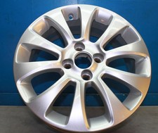 Original Opel GM Alufelge 6J x 16 Zoll ET40 LK 4x100 Silber Corsa D - 13297966