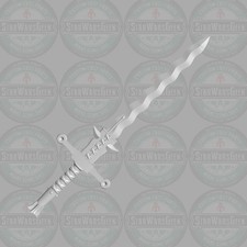 Flamberge v1 custom medieval sword for 1:18 1:10 1:12 fantasy action figures