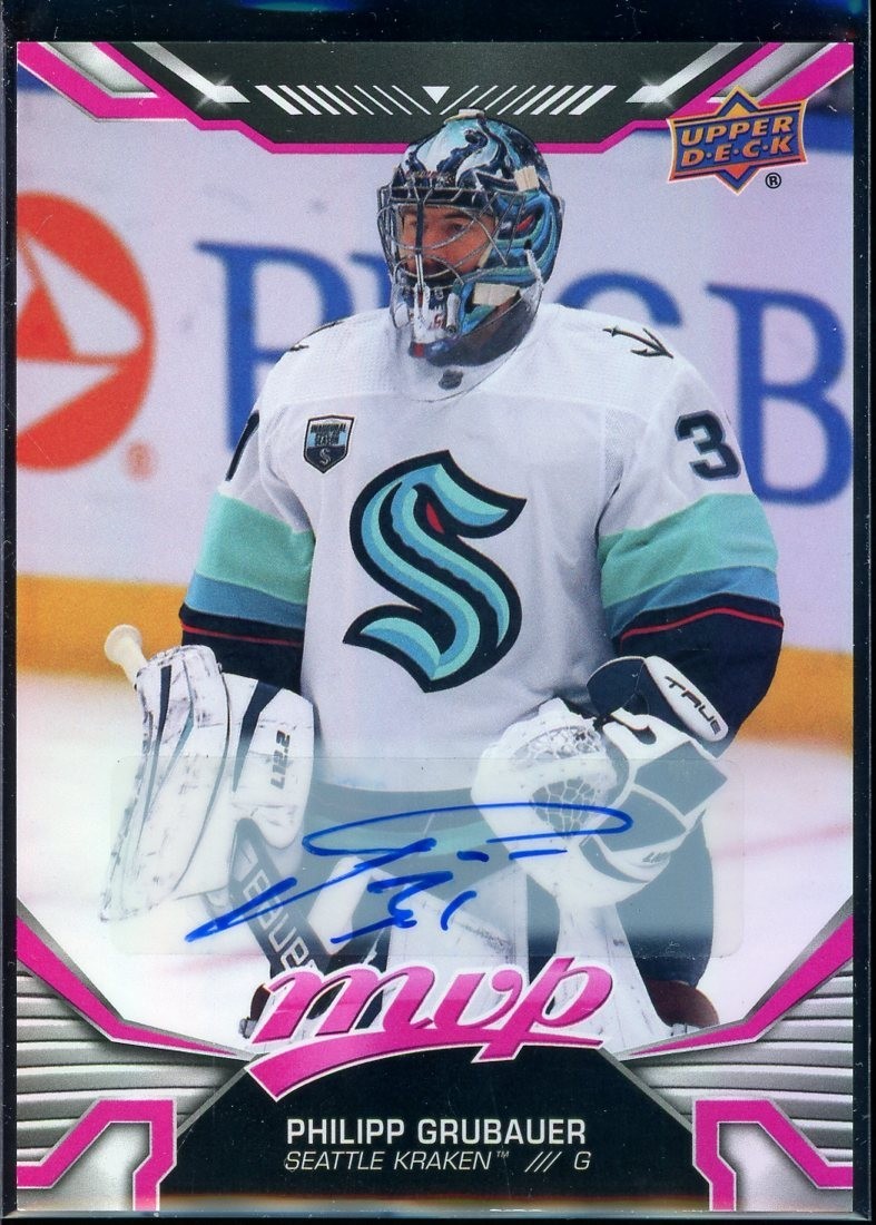 2022-23 Upper Deck MVP Magenta Autographs #201 Philipp Grubauer