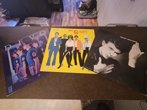 80s Vinyl Records Lot: David Bowie, The B-52s, DEVO