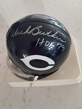 Dick Butkus Chicago Bears Signed Mini Helmet NFL HOF 79 Football 