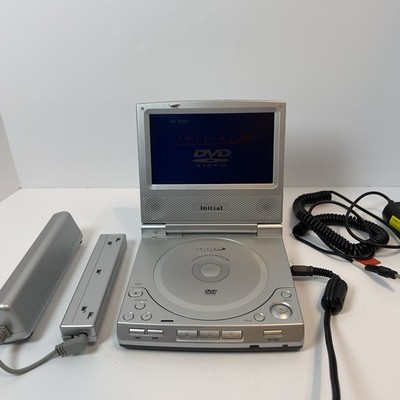 Initial DVD-5820 Portable DVD Player w Charger Car Adapter Tested Works