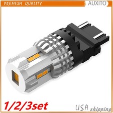 12set 3157 3156 Led Error Drl Free Auxito Turn Yellow Signal Parking Light Bulb