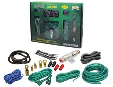 Absolute KIT4GR Complete PRO Marine Auto Car RV 4 Gauge Installation Amp Kit