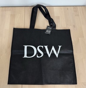 DSW (Designer Shoe Warehouse) BLACK Reusable Tote Bag X-LARGE -- NEW with tags!