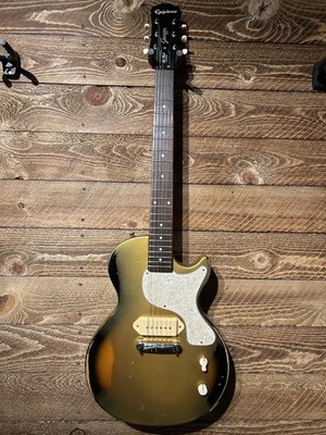 Epiphone Les Paul Junior P90 - Aztec Gold Nitro over Sunburst Road Worn