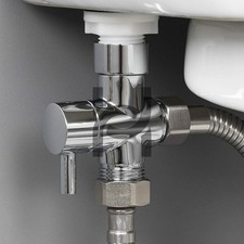 1/2 Inch 3-Way T-Type Shower Head Diverter Valve Water Splitter