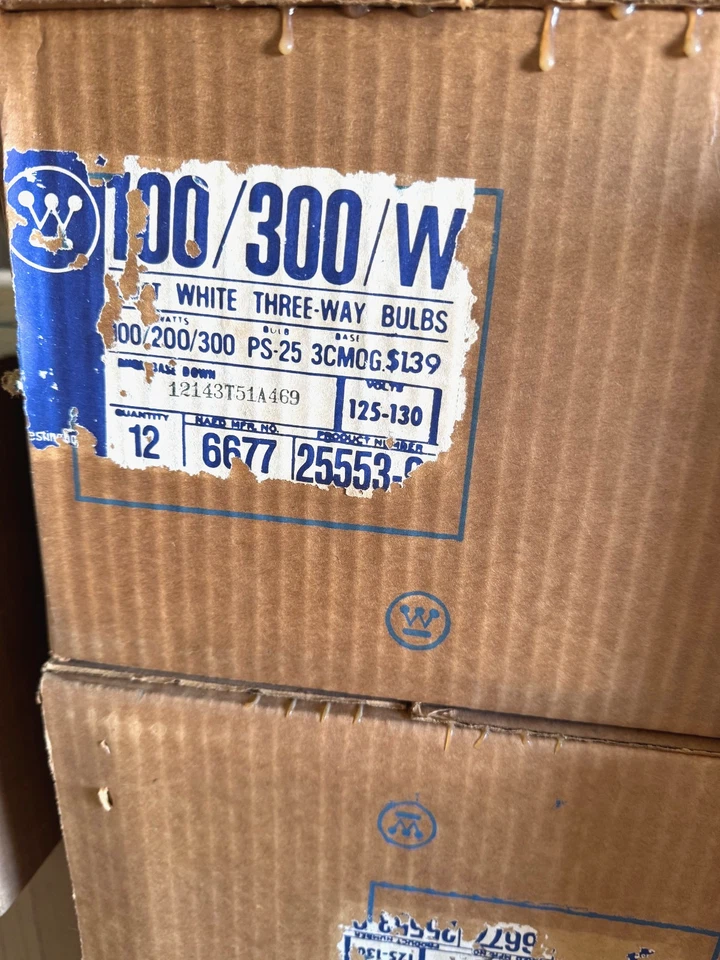 3-Way 100/200/300 125V Soft White PS25 Non-LED LIGHT BULB LAMP NEW - Image 2 of 2