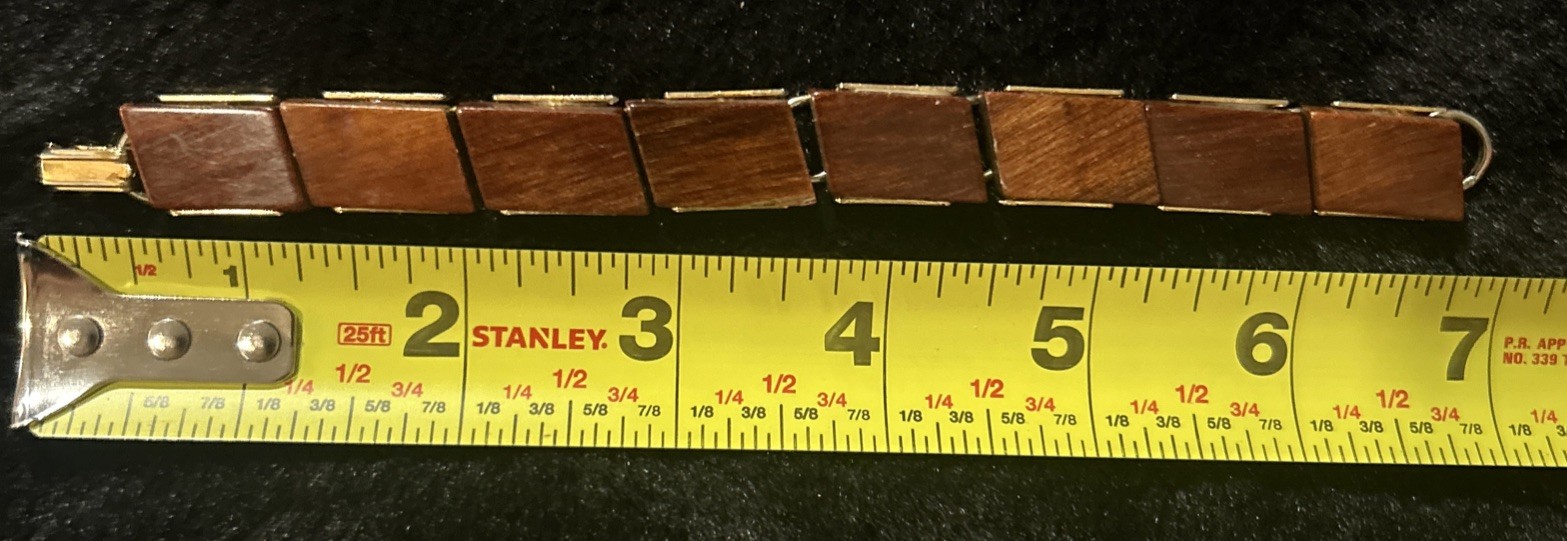 Mid-Century Led To Amazing Styles-Wood Piece Bracelet In Tru Scandinavian Style