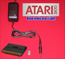 9V AC Adapter Plug W/LED RF TV Adapter for the Original Atari 2600 System NEW