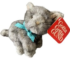 Kitten Cat Gotta Getta Gund Gray 9013 plush 6  Kitty Lovey Tags HTF Toy Girl Boy
