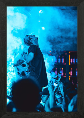 Live Gig Gerahmtes Wandbild Poster Leinwanddruck Bild