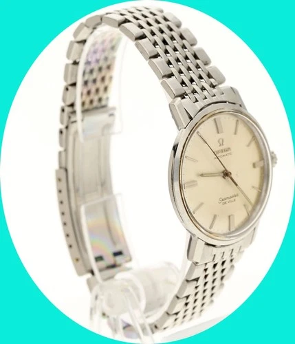 Vintage Omega Seamaster DeVille Automatic ‘Beads of Rice’ Bracelet Watch 34MM