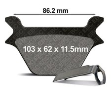 PAIR OF EBC PADS FA200 737.71.61 for Harley 1340 FXST Softail 1987-1990