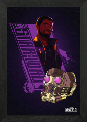 What If - Zombie T'Challa gerahmtes Wandbild Poster Leinwanddruck Bild