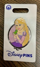 2025 Disney Parks Princess Portrait Silver Frame Rapunzel & Pascal OE Pin