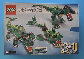 LEGO 5868 Ferocious Creatures Creator 3-in-1 Crocodile Complete with Box