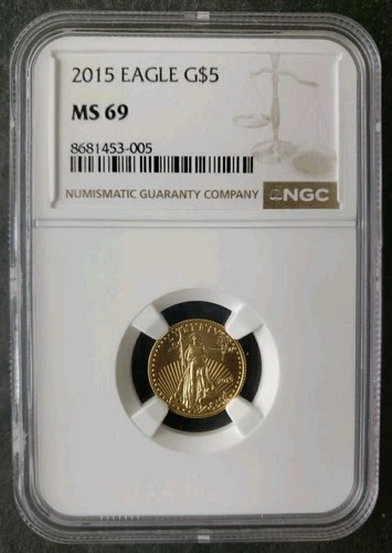 2015 $5 1/10oz Gold American Eagle NGC MS69