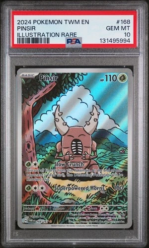 Pinsir 168/167 Sv06 Twilight Masquerade 2024 Illustration Rare GEM MINT PSA 10