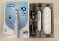 New Oral-B iO Series 3 Limited Electric Toothbrush with 2 Brush Heads white