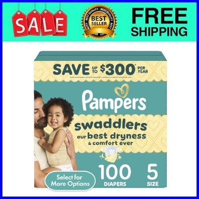 Pampers Swaddlers Baby Diapers Size 5, 100 Count