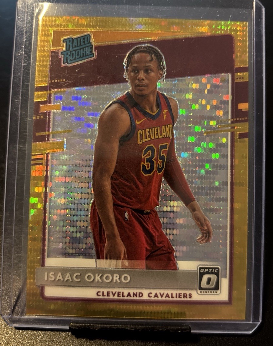 Isaac Okoro 2020 Donruss Optic GOLD PULSAR RC /10 #155 