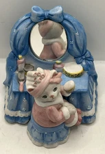 Vintage Schmid Kitty Cucumber Beautiful Dreamer Music Box