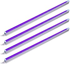 Barrina T5 LED Blacklight 22W 4FT Black Light Bar UV Light Strip Fixture 4 Packs