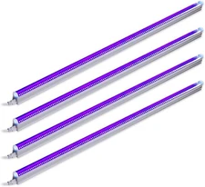 Barrina T5 LED Blacklight 22W 4FT Black Light Bar UV Light Strip Fixture 4 Packs